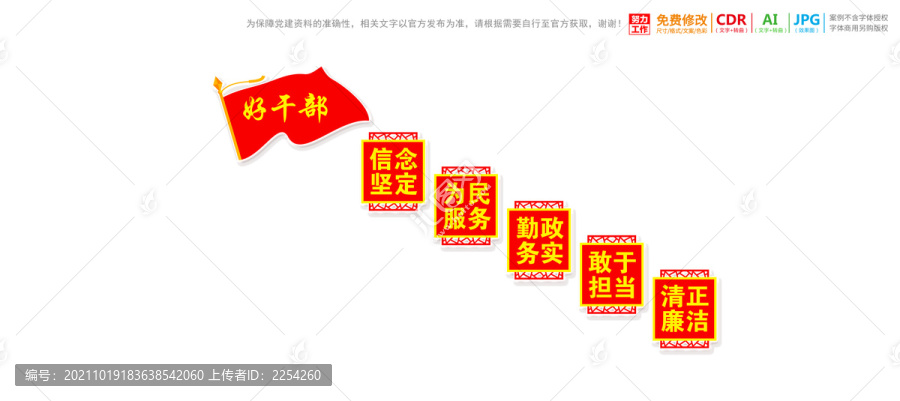 好干部樓梯展板
