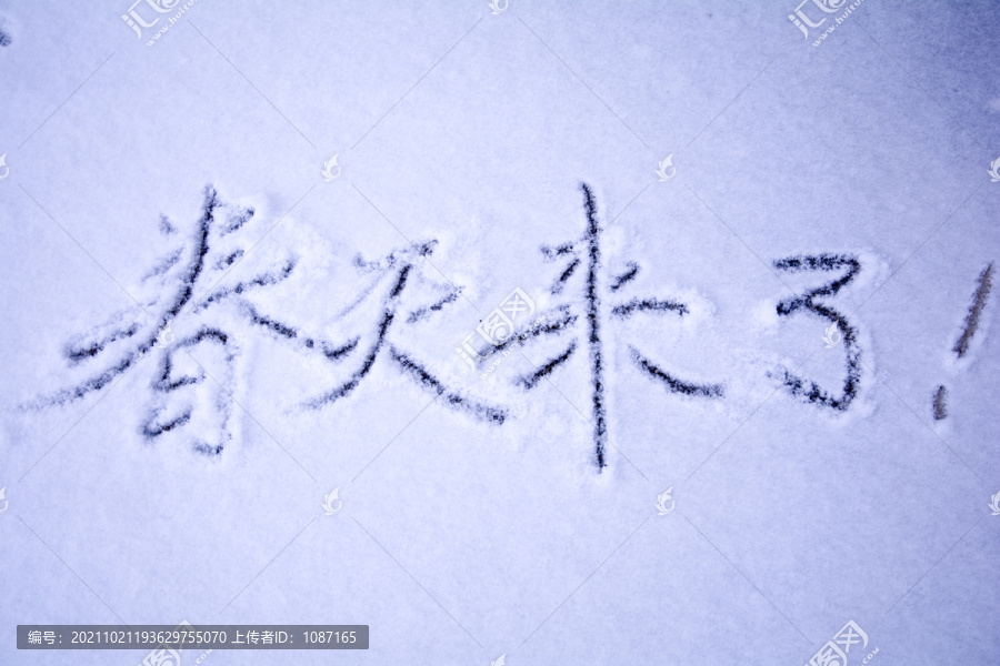 雪地新年祝愿