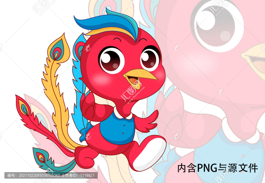 國(guó)潮鳳凰祥獸瑞獸涅槃