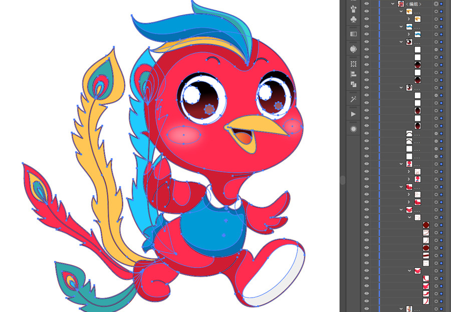 國(guó)潮鳳凰祥獸瑞獸涅槃