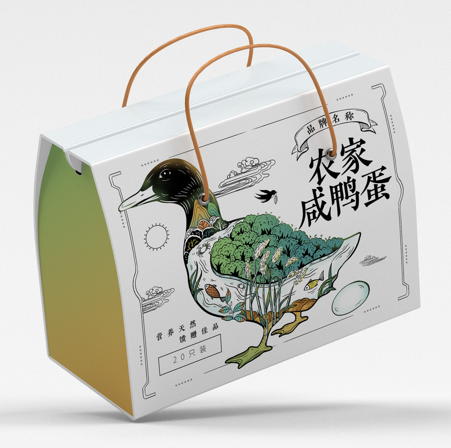 農(nóng)家咸鴨蛋醬鴨板鴨鹽水鴨包裝