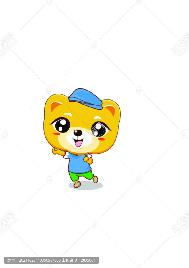 原創(chuàng)手繪小熊卡通熊動物形象