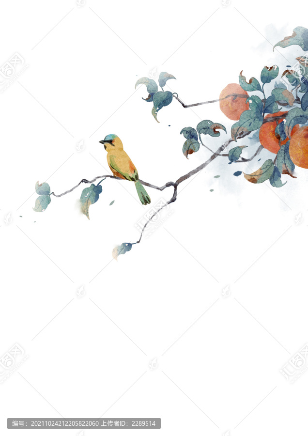 中國風(fēng)水彩節(jié)氣插畫