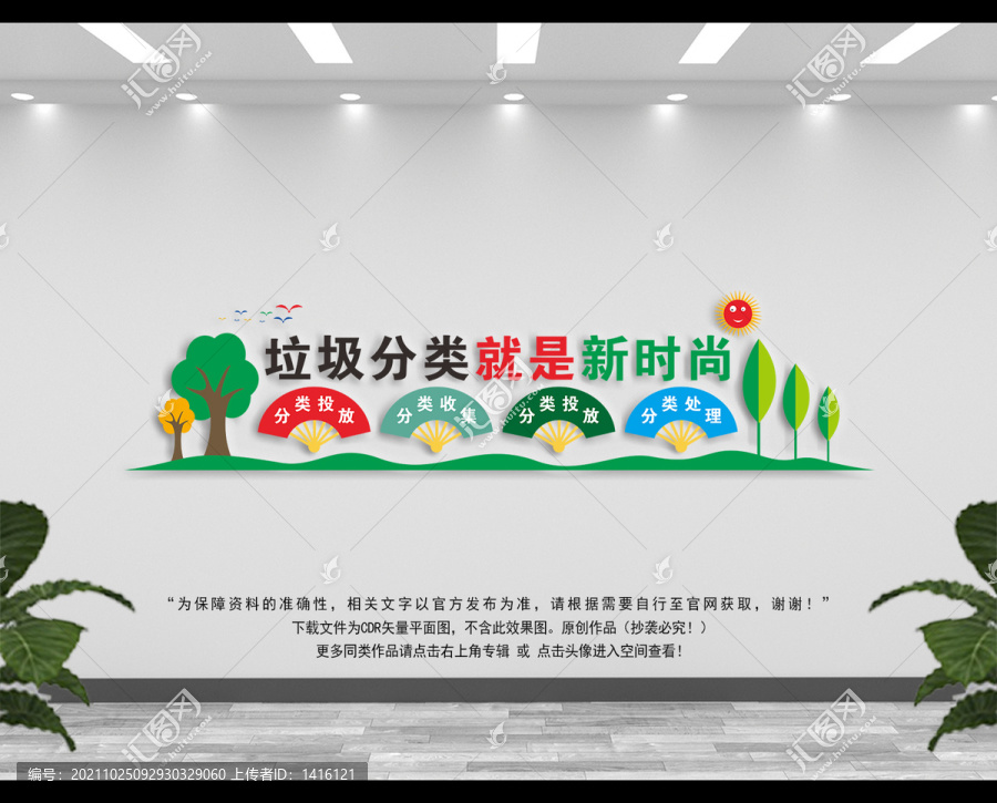垃圾分類背景墻