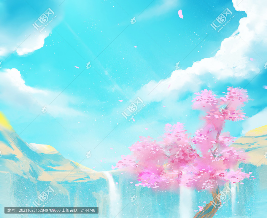 小清新治愈系插畫封面