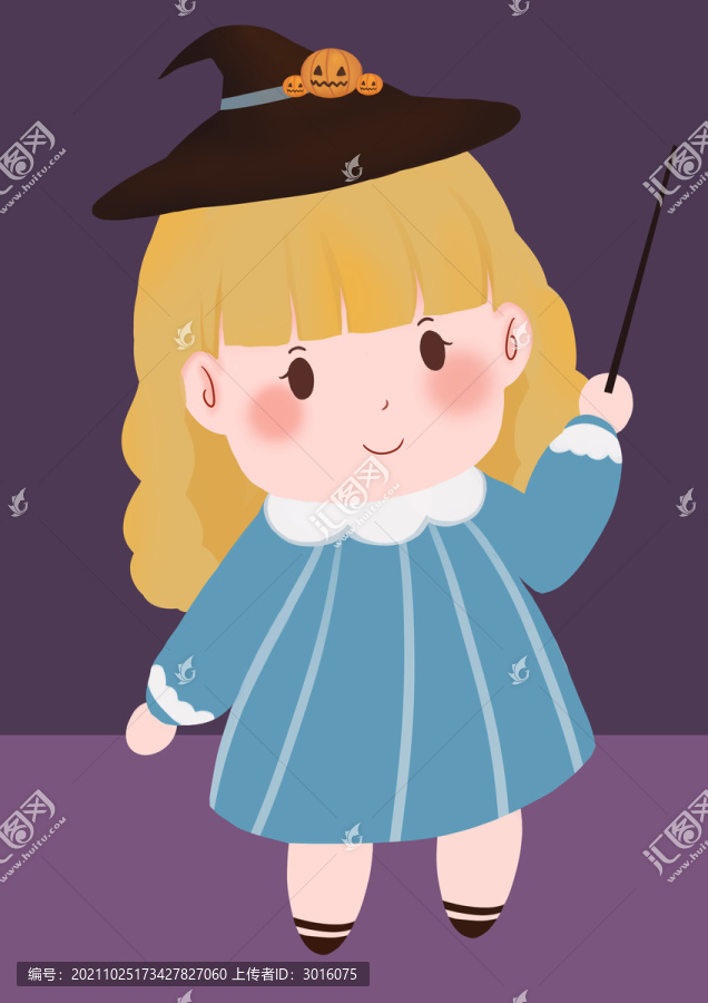 萬圣節(jié)小女孩