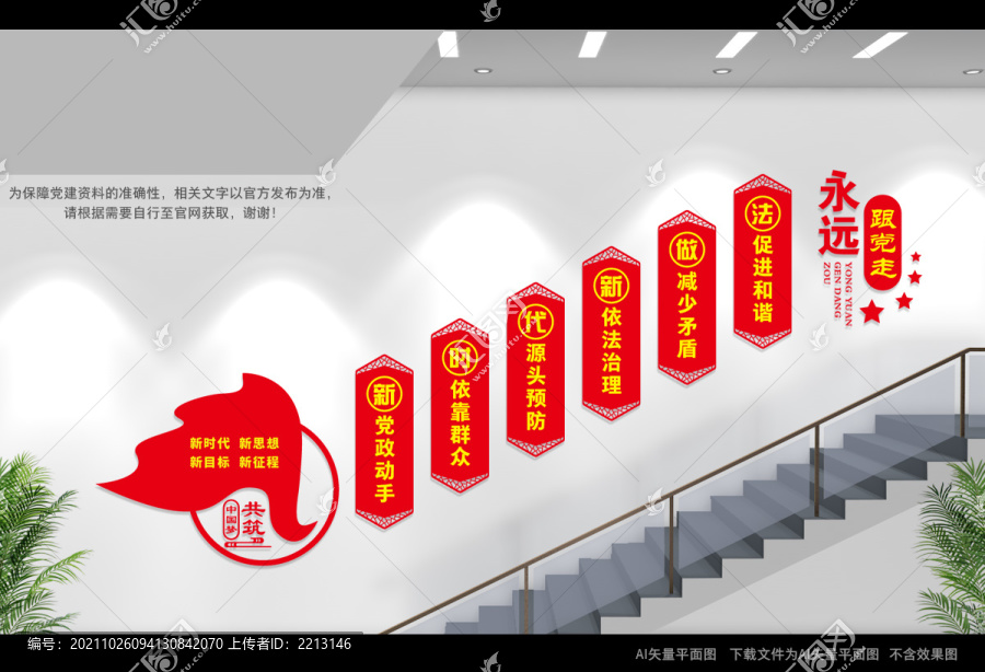 楓橋經(jīng)驗樓梯間展板