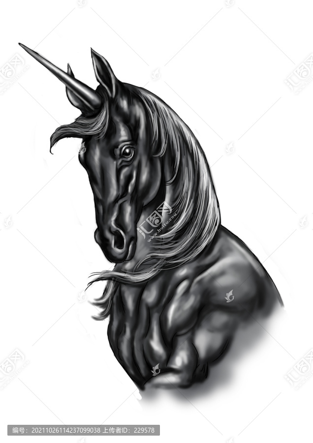 獨(dú)角獸插畫