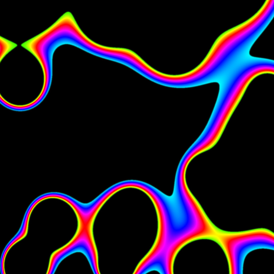 大画幅彩色细菌斑纹