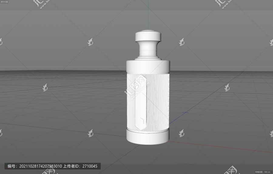 原创酒瓶模型C4D酒包装