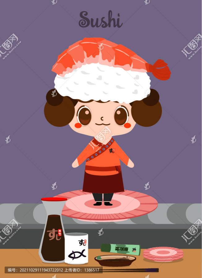 壽司系列精靈寶寶之甜蝦壽司