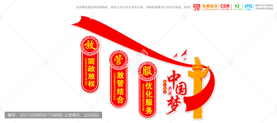 樓梯樓道放管服展板
