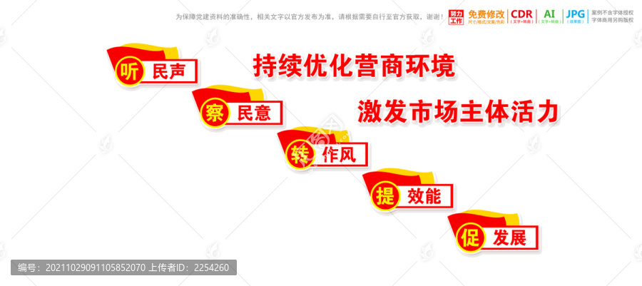 優(yōu)化營商環(huán)境樓梯文化墻