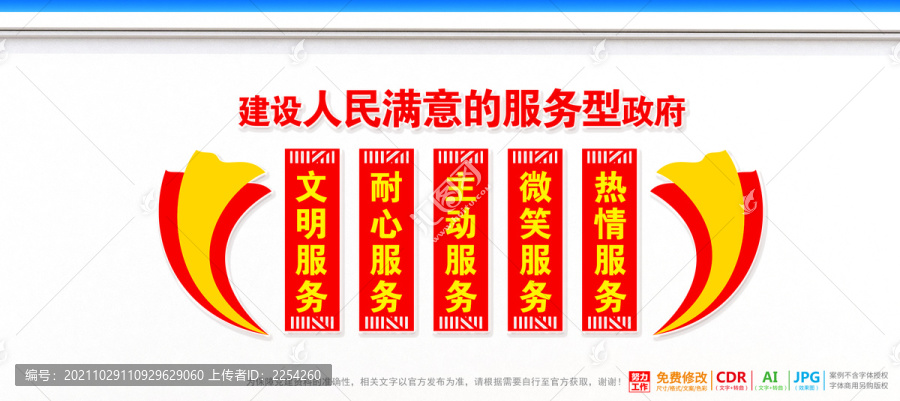 服務型政府文化墻