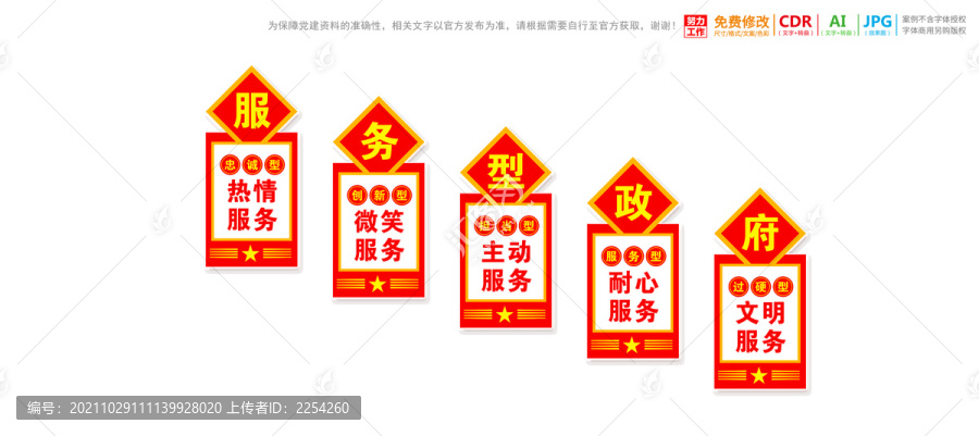 服務(wù)型政府樓梯樓道展板