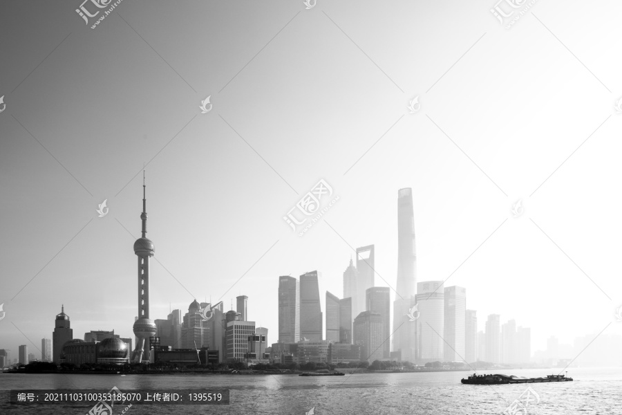 黑白上海风光