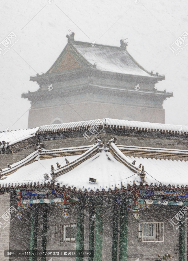 北京胡同雪景