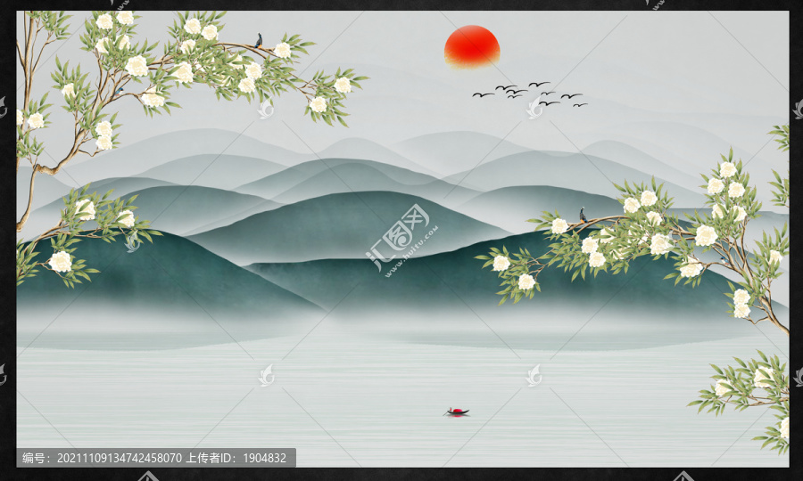 原創(chuàng)手繪花鳥畫