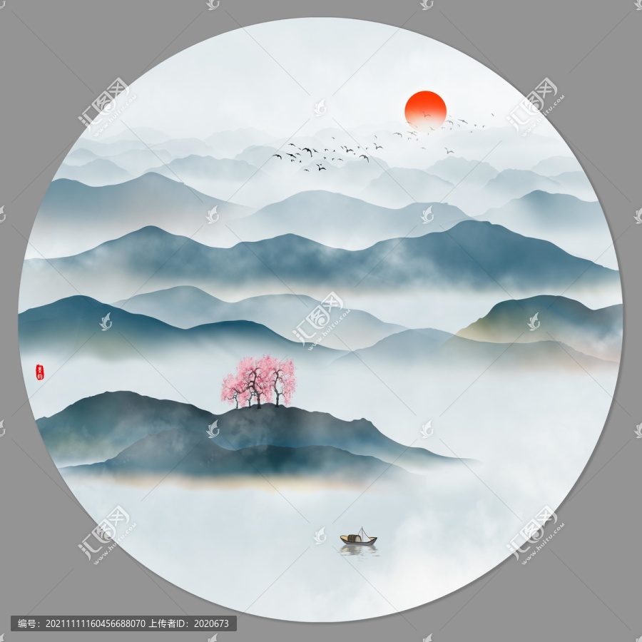 新中式山水畫