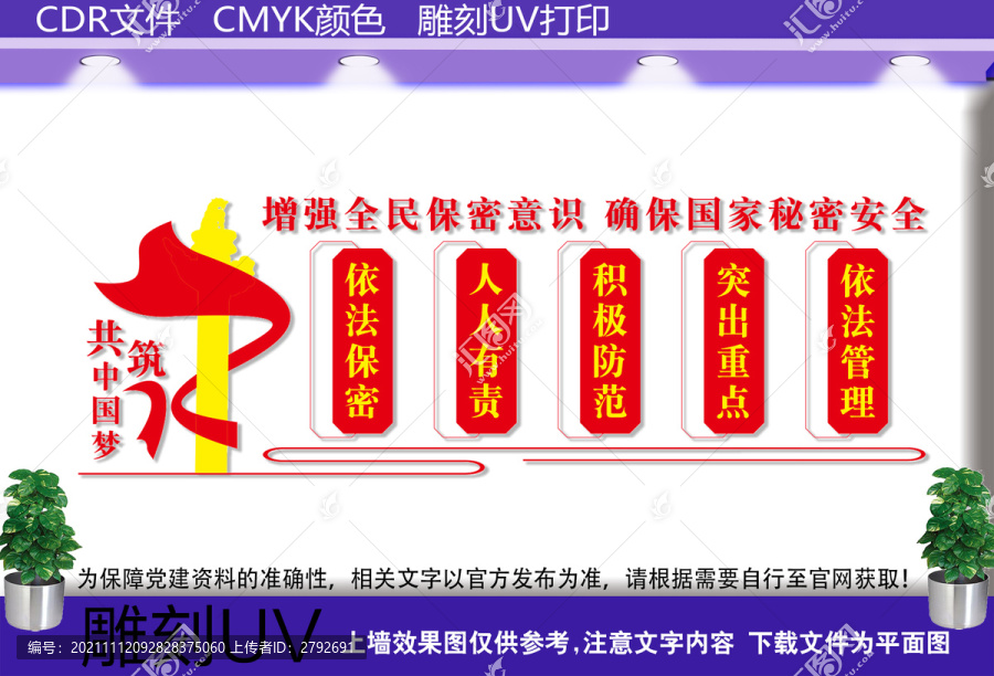 黨管保密文化墻