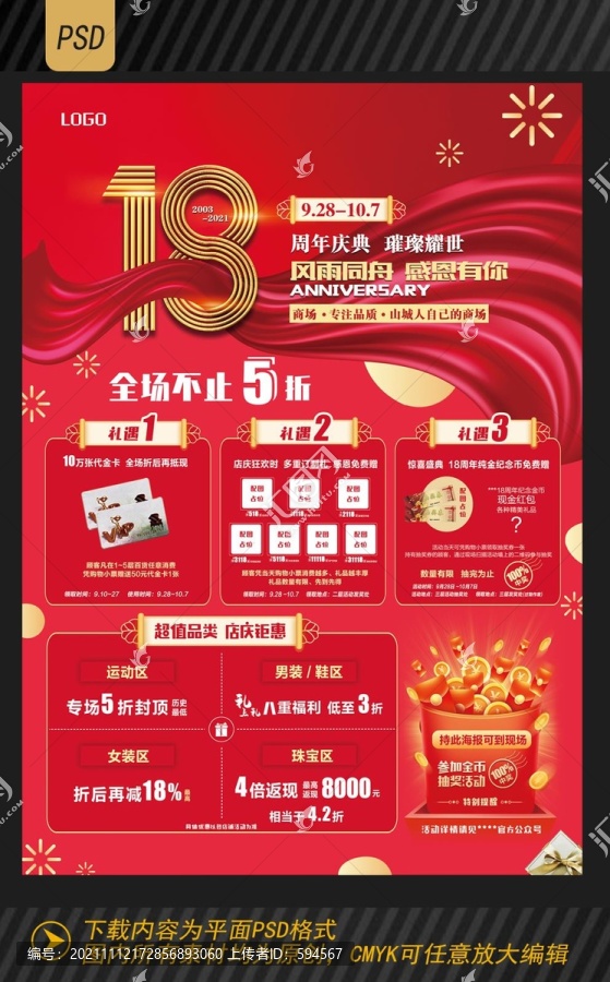18周年店慶宣傳海
