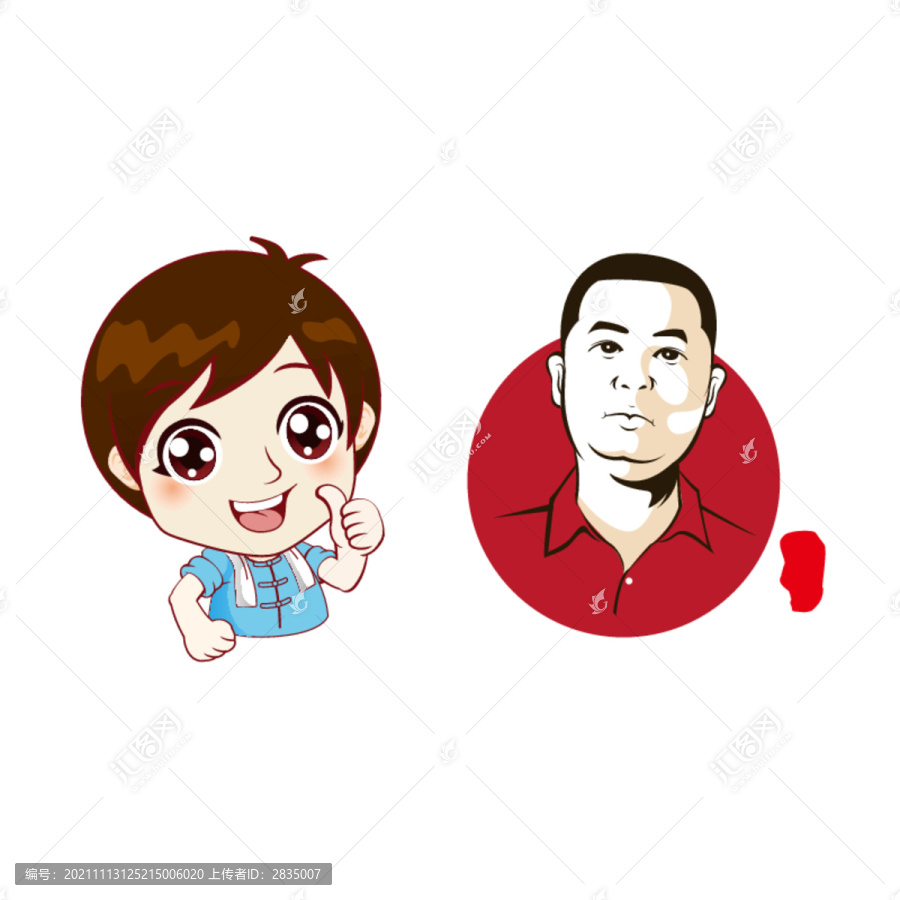 原創(chuàng)卡通Q版男孩人物形象