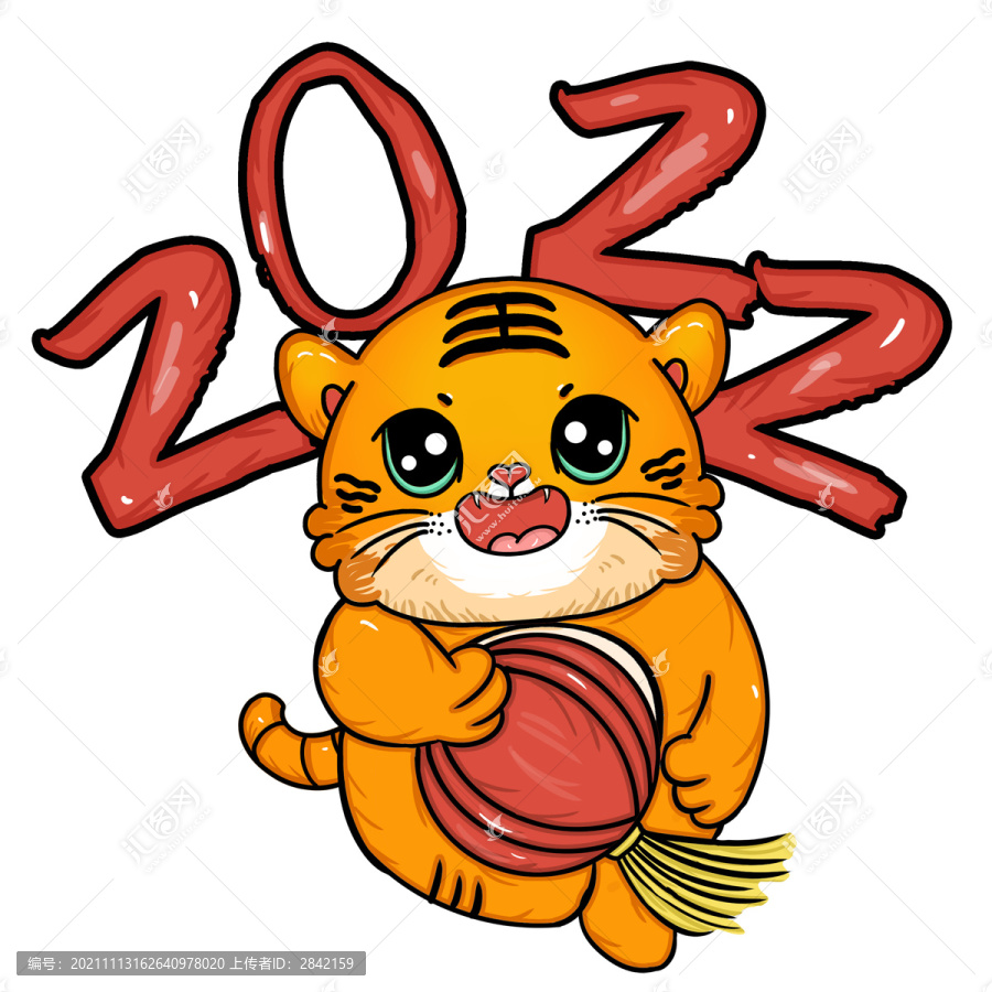 2022國潮虎年老虎春節(jié)新年插