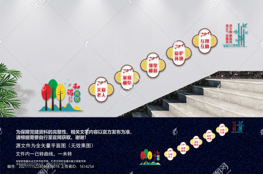 社區(qū)樓梯文化墻