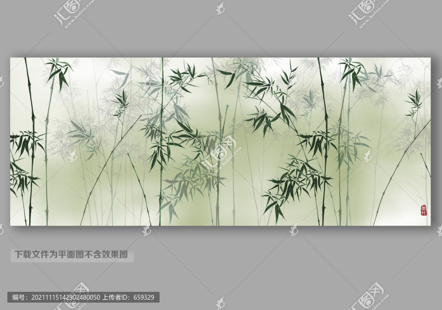 中式壁畫背景墻