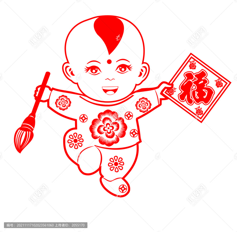 中國(guó)娃娃春節(jié)娃娃
