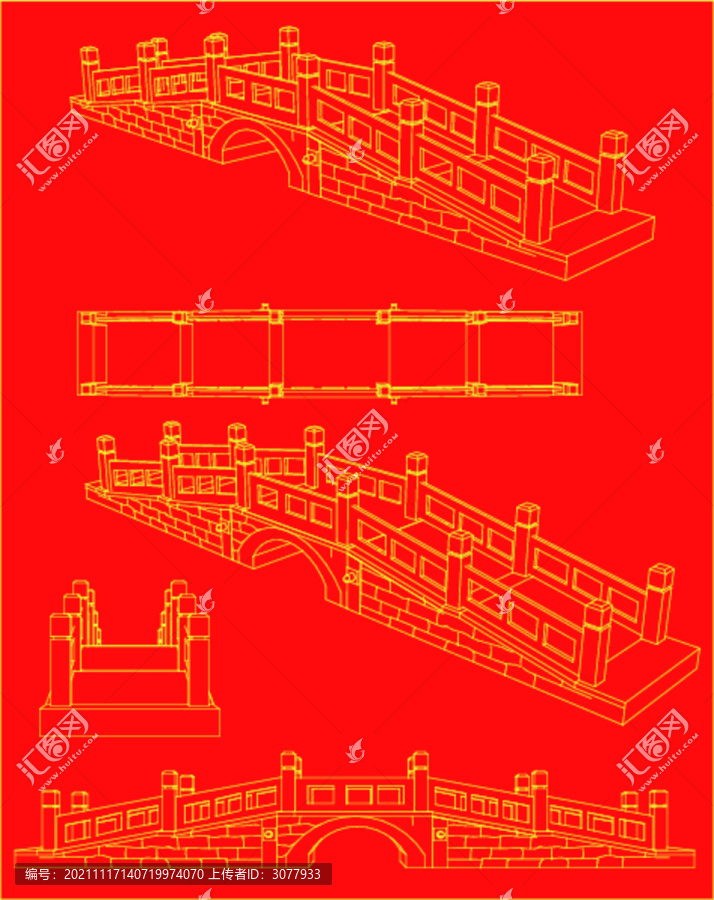 江南古鎮(zhèn)小石拱橋