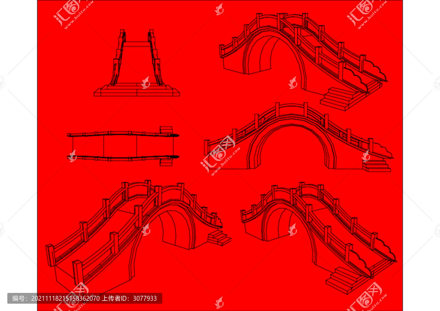 江南水鄉(xiāng)古鎮(zhèn)石拱橋