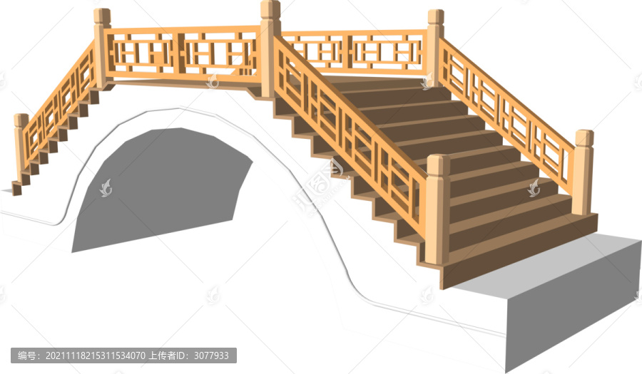 中式園林景觀小橋