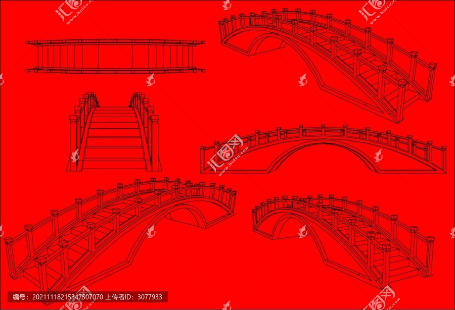古建橋梁CAD圖庫(kù)