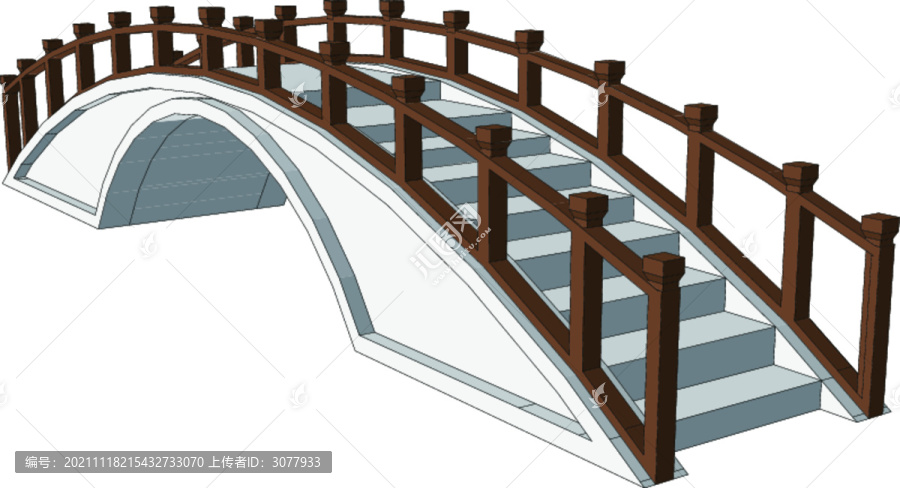 公園半月單孔石拱橋