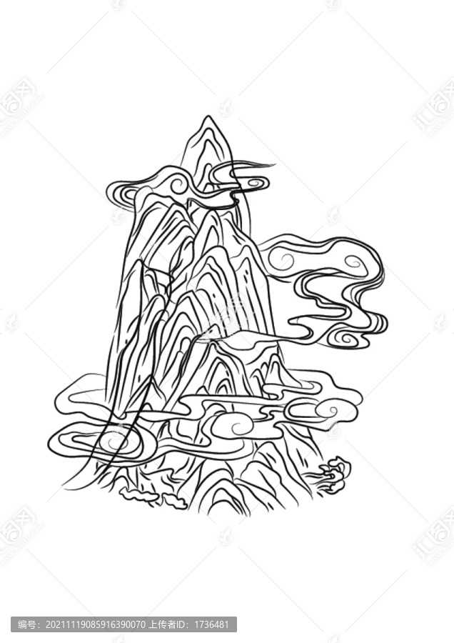 線條山