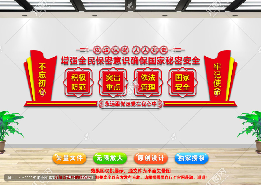 黨管保密文化墻