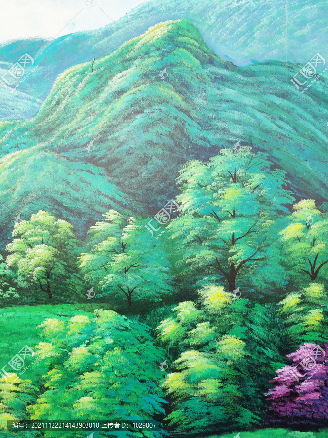 山水风景油画