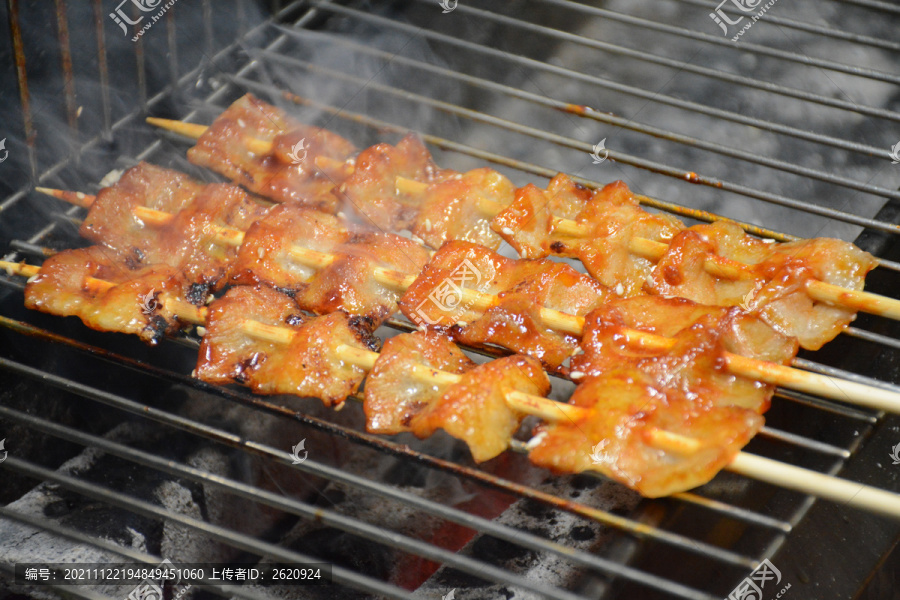 韩式五花肉串