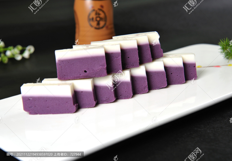 鲜奶紫薯冻