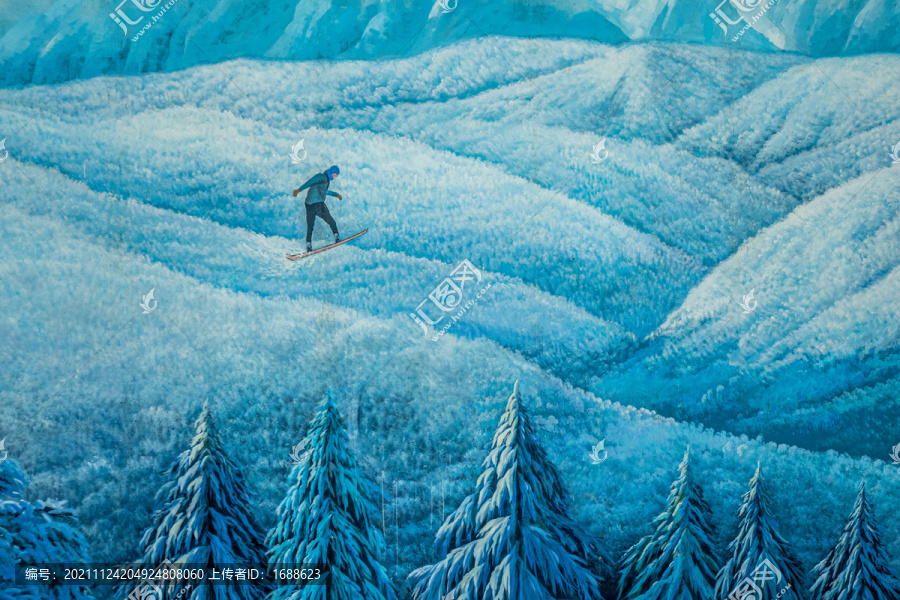 雪山滑雪
