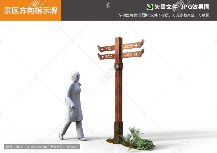 景區(qū)方向指示牌