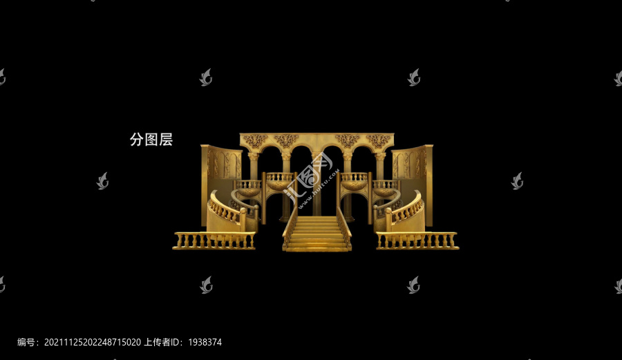 金色歐式城堡