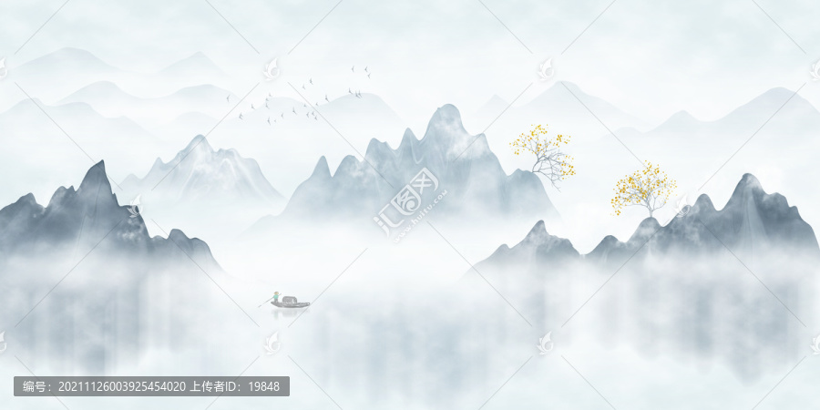 禪意山水畫