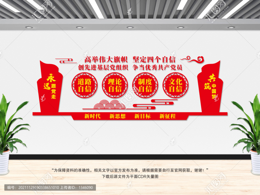 四個自信文化墻