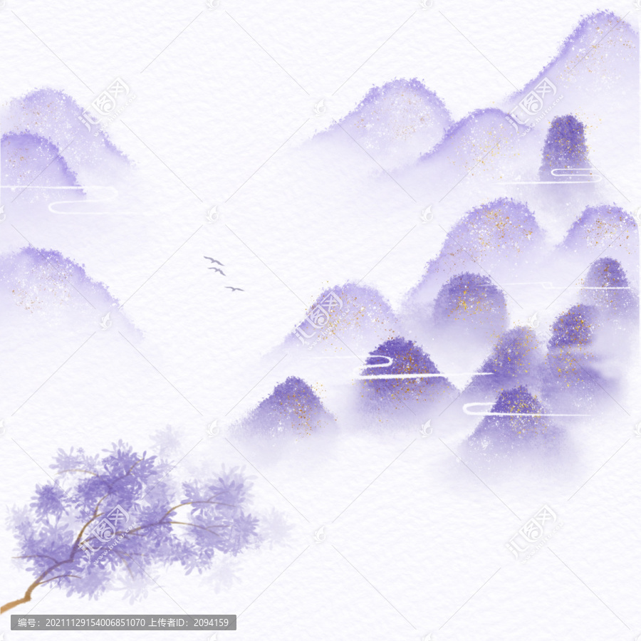 古風(fēng)水墨山水