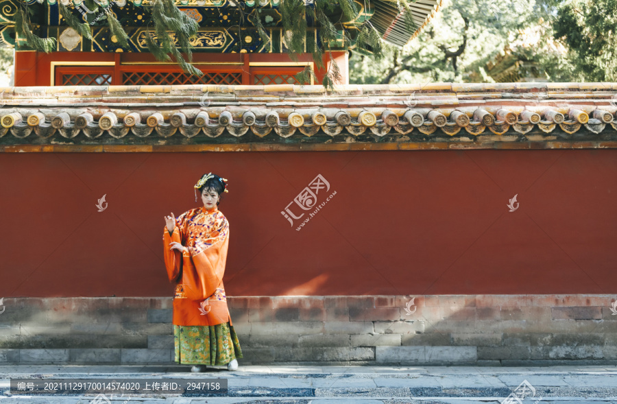 故宫古风汉服女性人像