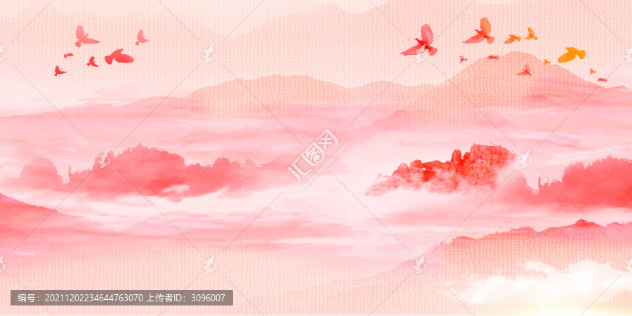 粉色背景