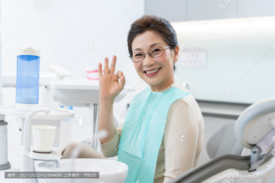 患者在牙科诊所