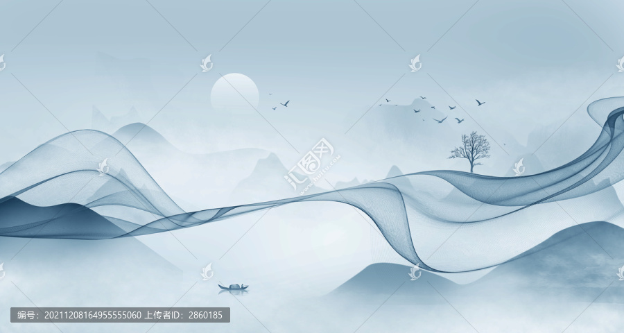 水墨山水畫(huà)
